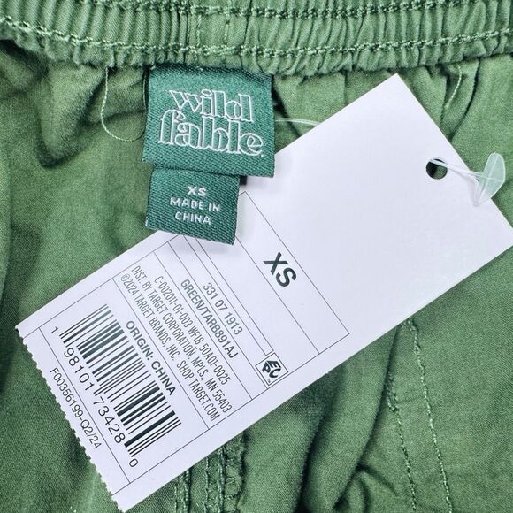 Wild Fable Mid-Rise Barrel Cargo Pants - Olive Green - Size XS - Picture 7 of 7